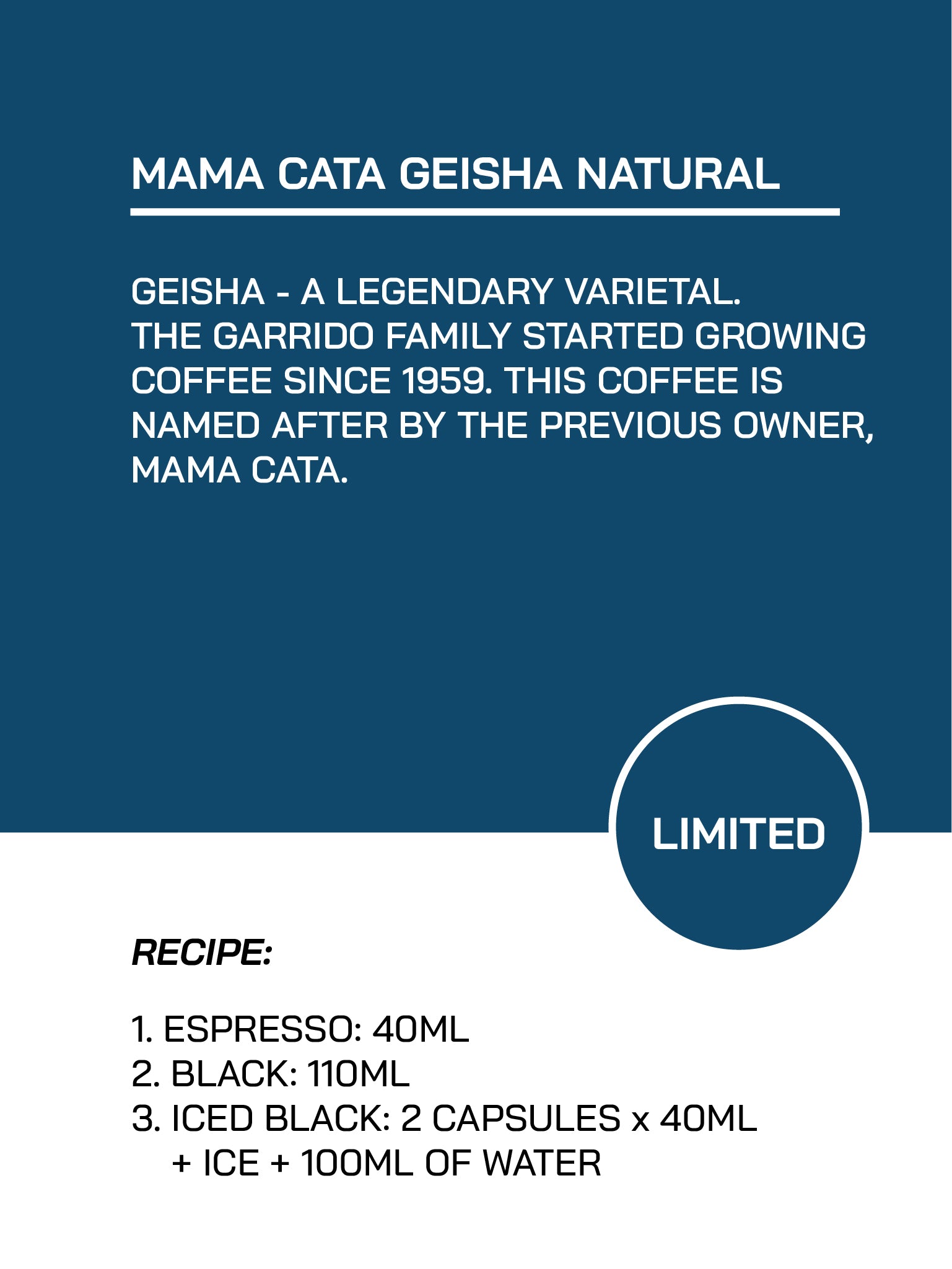Capsule 08｜Mama Cata Geisha｜Limited