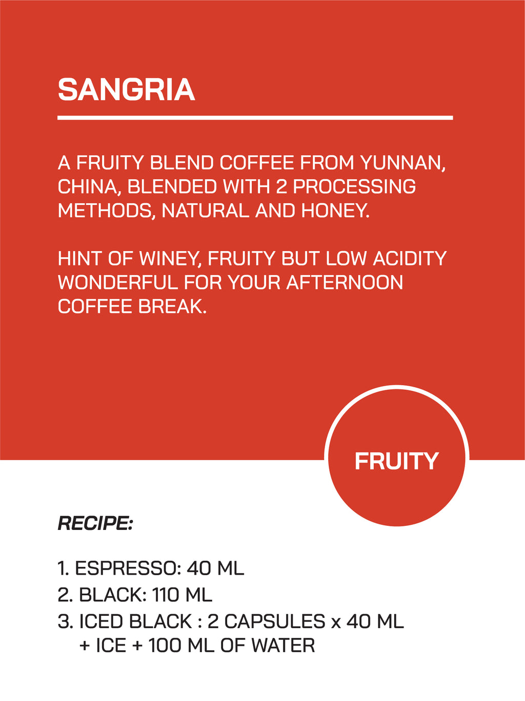 Capsule 03｜Sangria｜Fruity