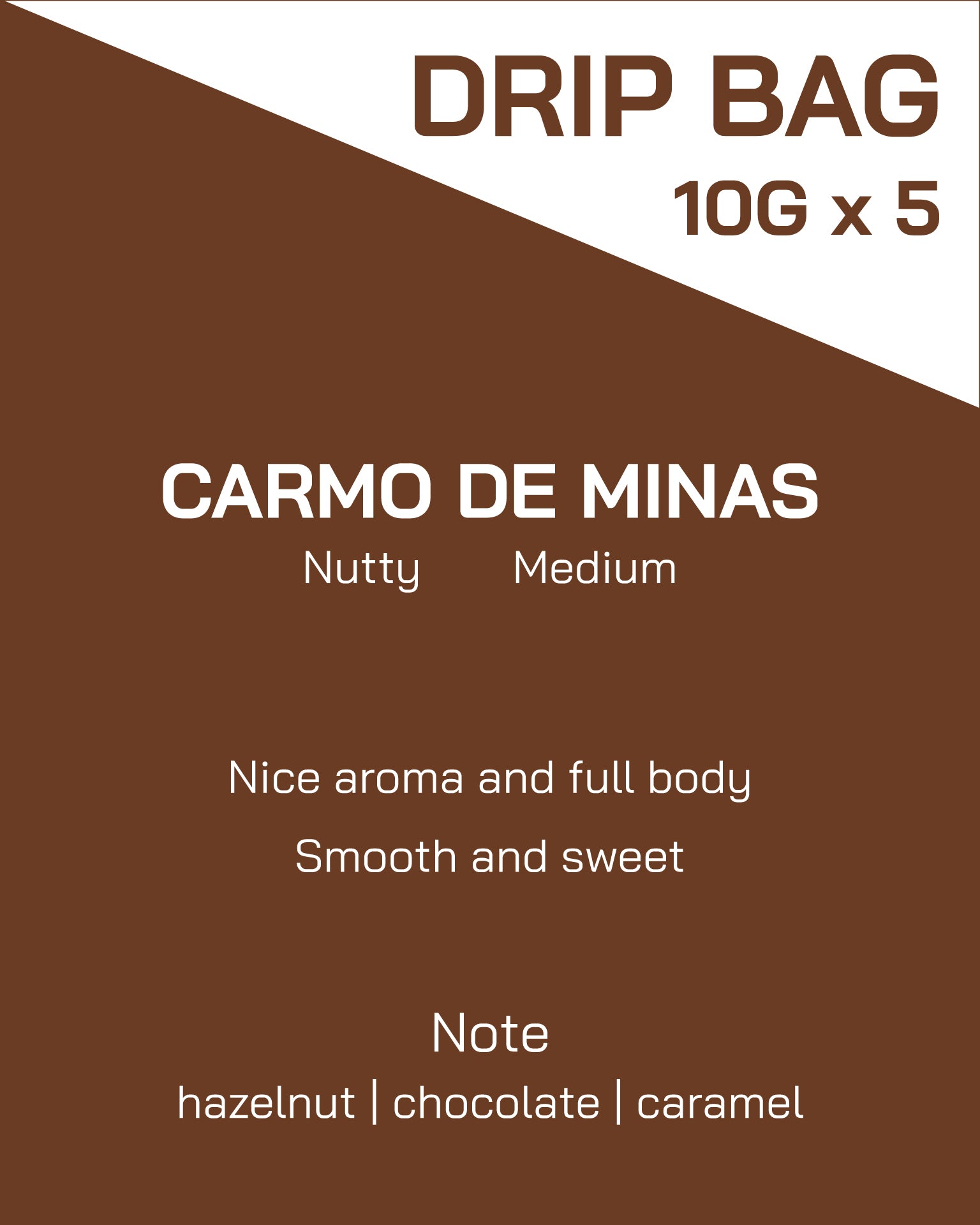 Drip Bag | Brazil | Carmo de Minas | Natural Process | Medium