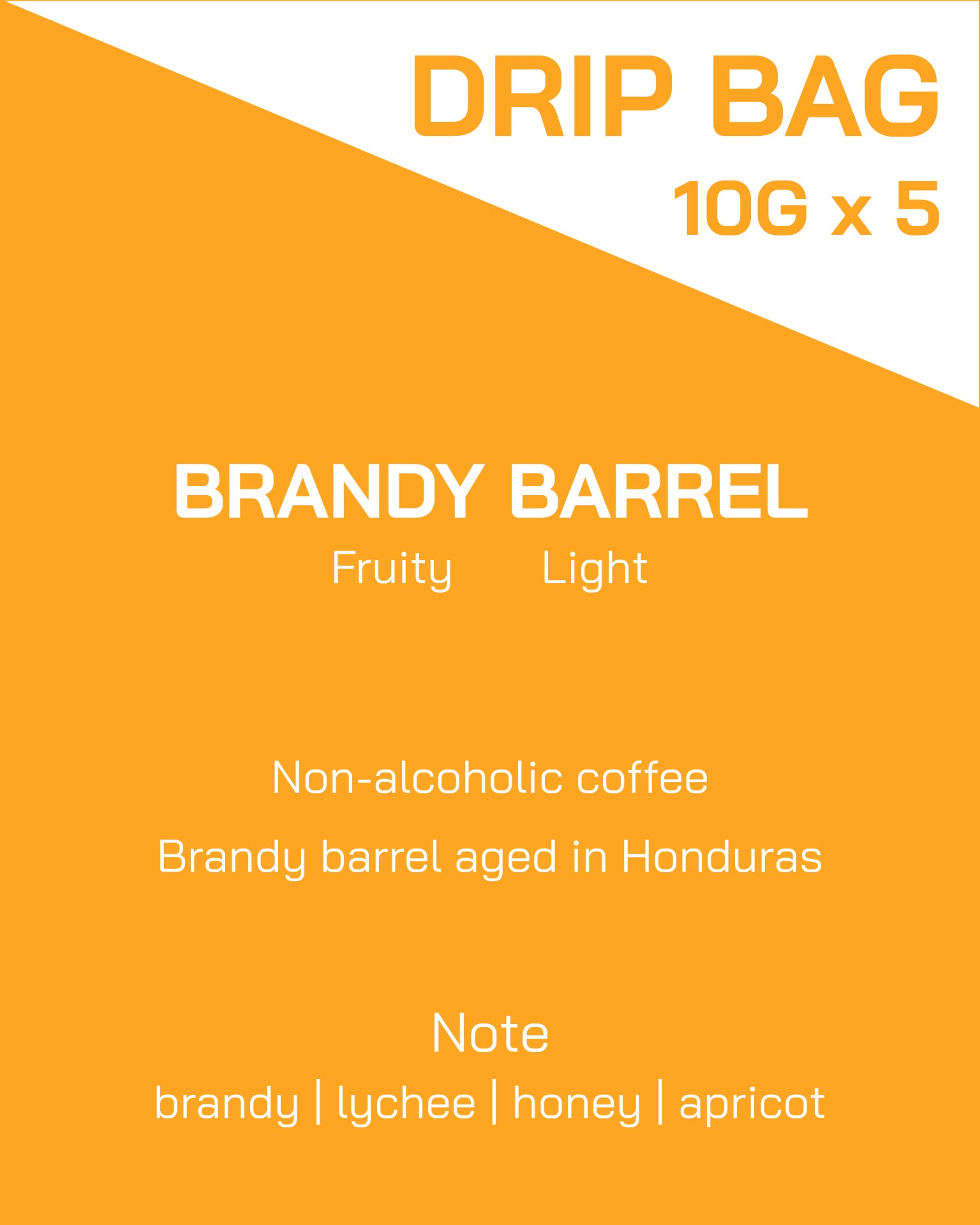 Drip Bag | Honduras | Masaguara | Washed Brandy Barrel Aged Process | Light