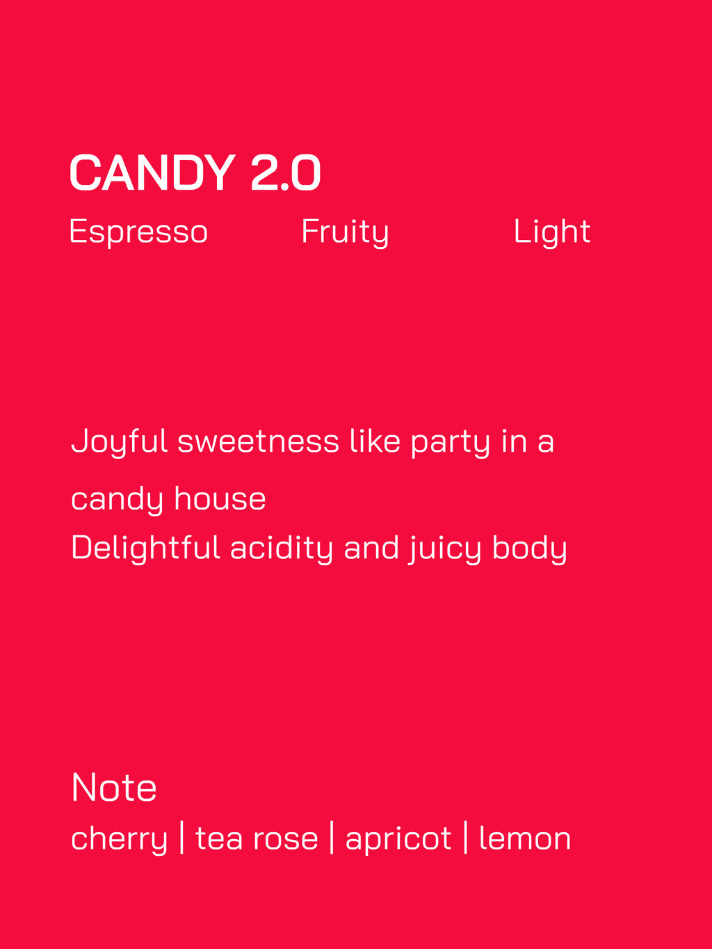 Espresso Blend | Candy 2.0 | Fruity | Light