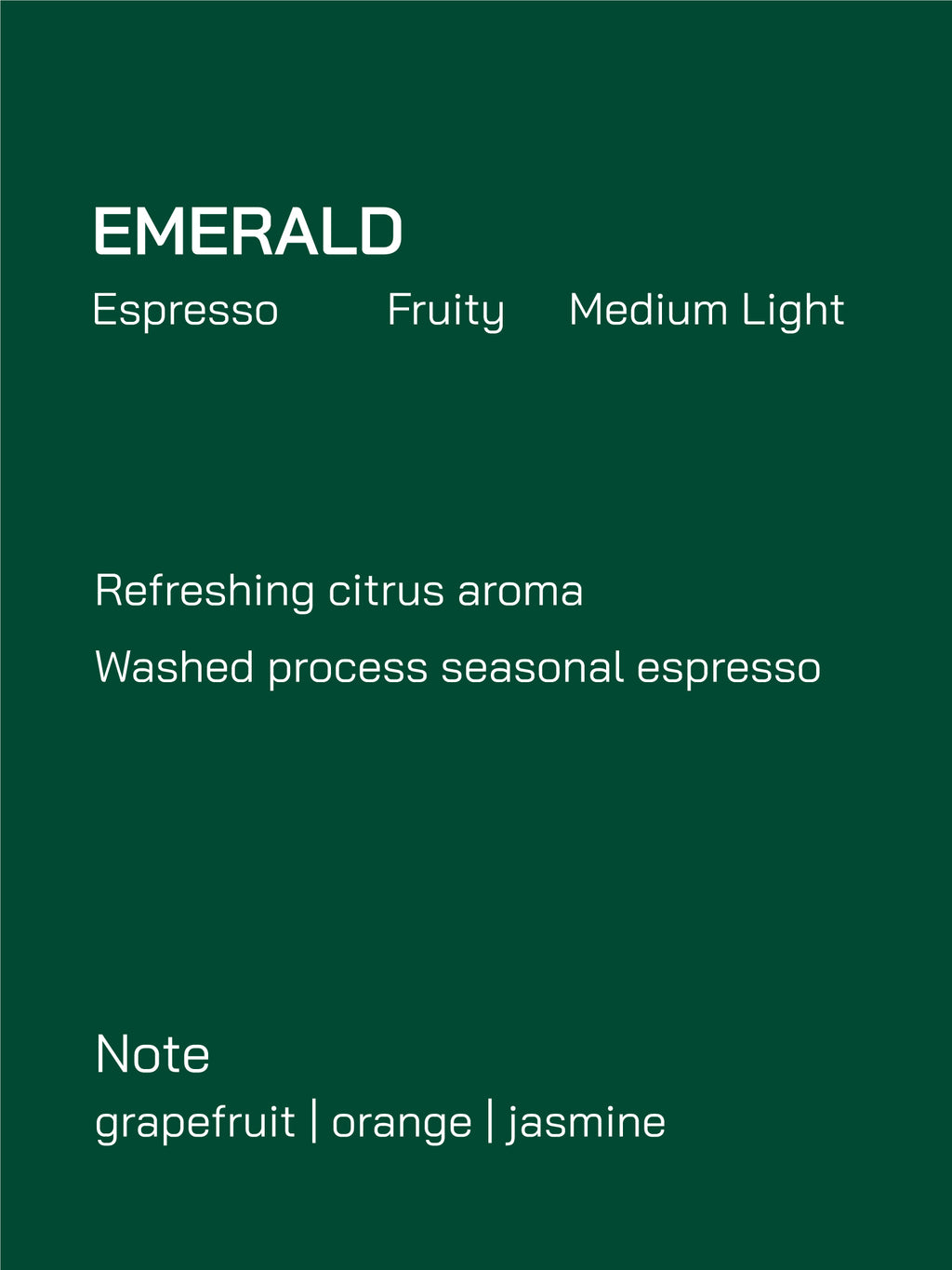 SOE | Emerald | Fruity | Medium Light