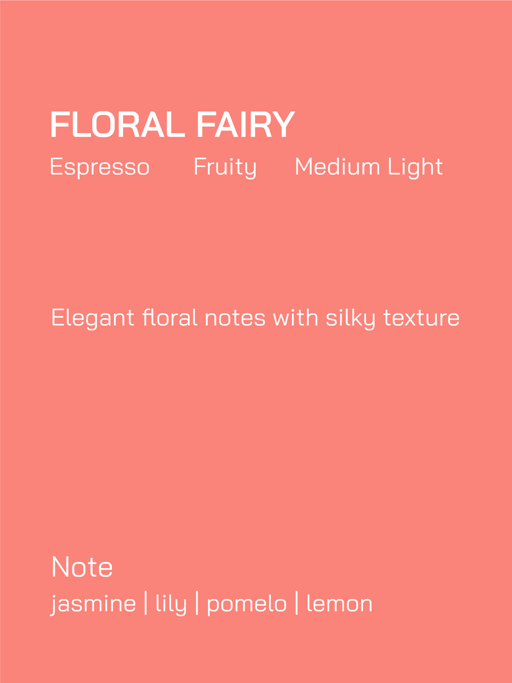 Espresso Blend | Floral Fairy | Floral | Medium Light