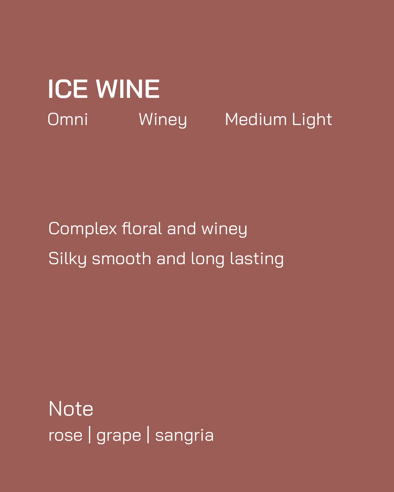 Espresso Blend | Ice Wine | Winey | Medium Light