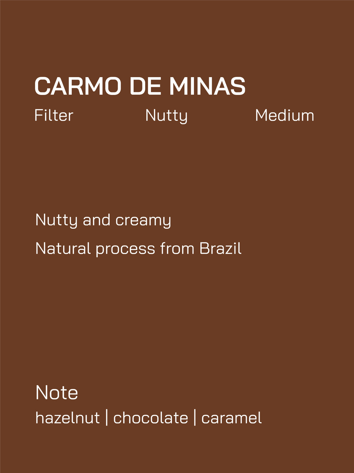 Filter | Brazil | Carmo de Minas | Natural Process | Medium