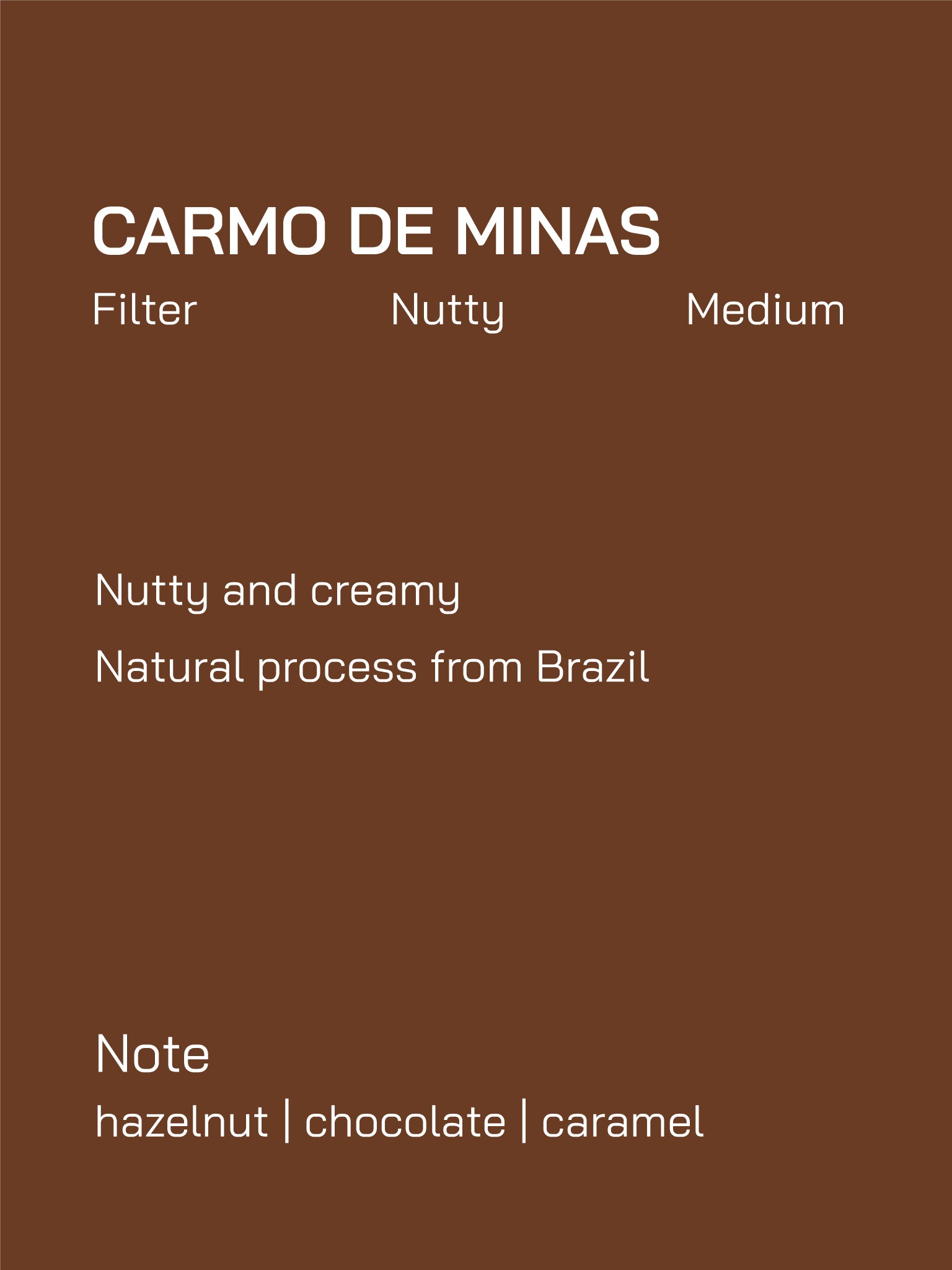 Filter | Brazil | Carmo de Minas | Natural Process | Medium