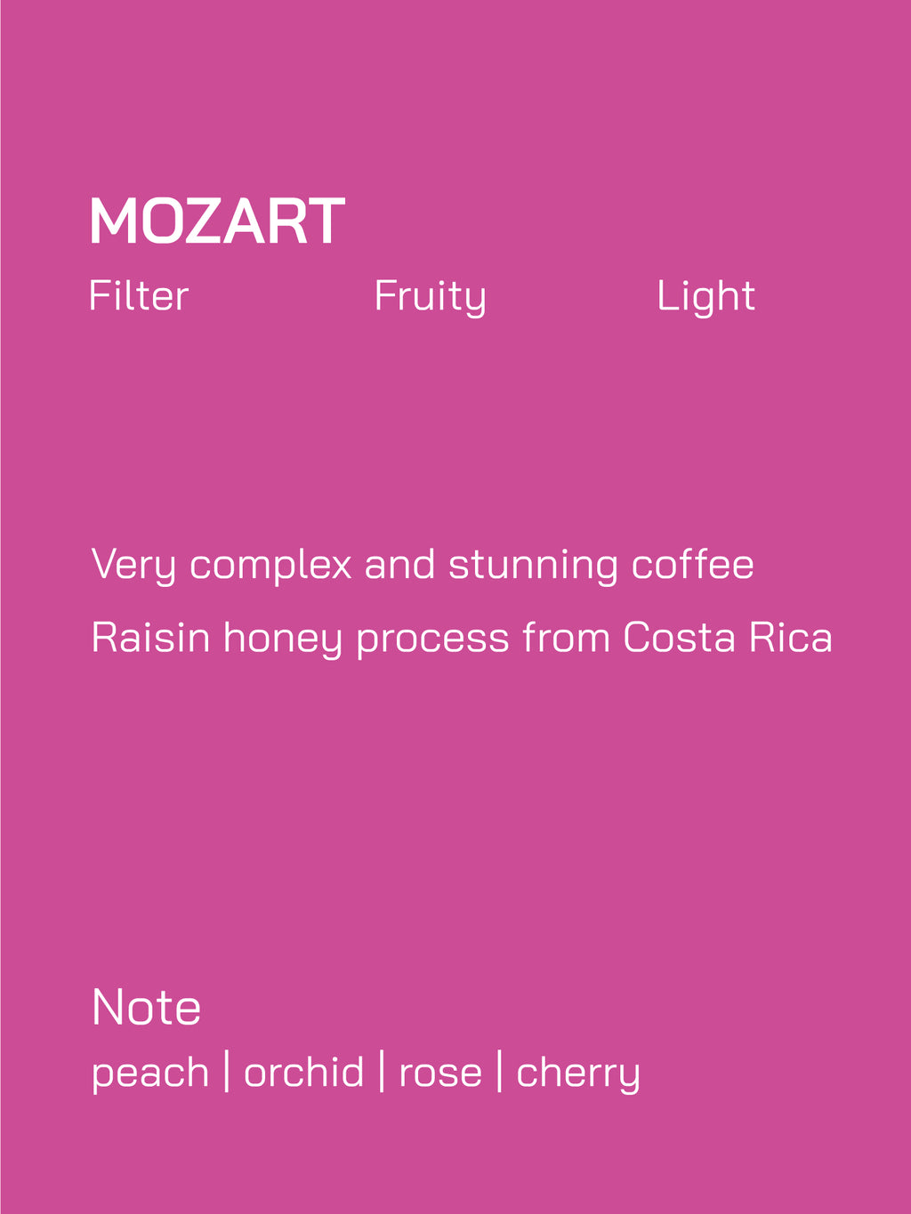 Filter | Costa Rica | Canet Mozart | Raisin Honey Process | Light