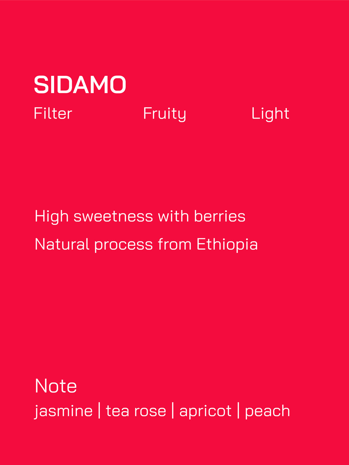 Filter | Ethiopia | Sidamo | Natural Process | Light