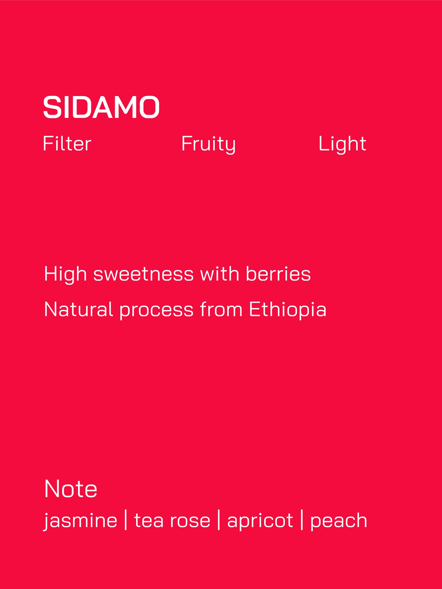 Filter | Ethiopia | Sidamo | Natural Process | Light
