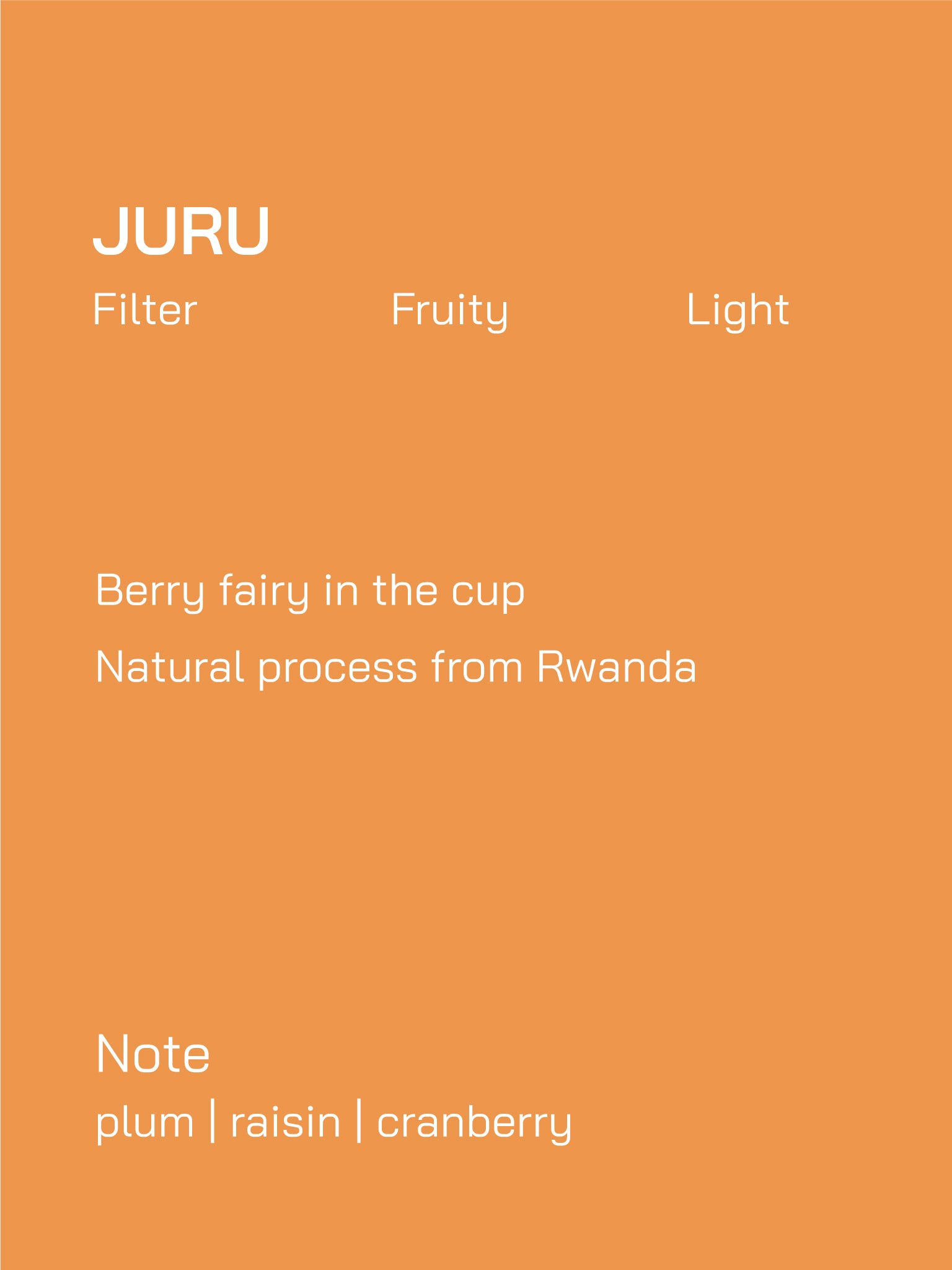 Filter | Rwanda | Rulindo Juru | Natural Process | Light