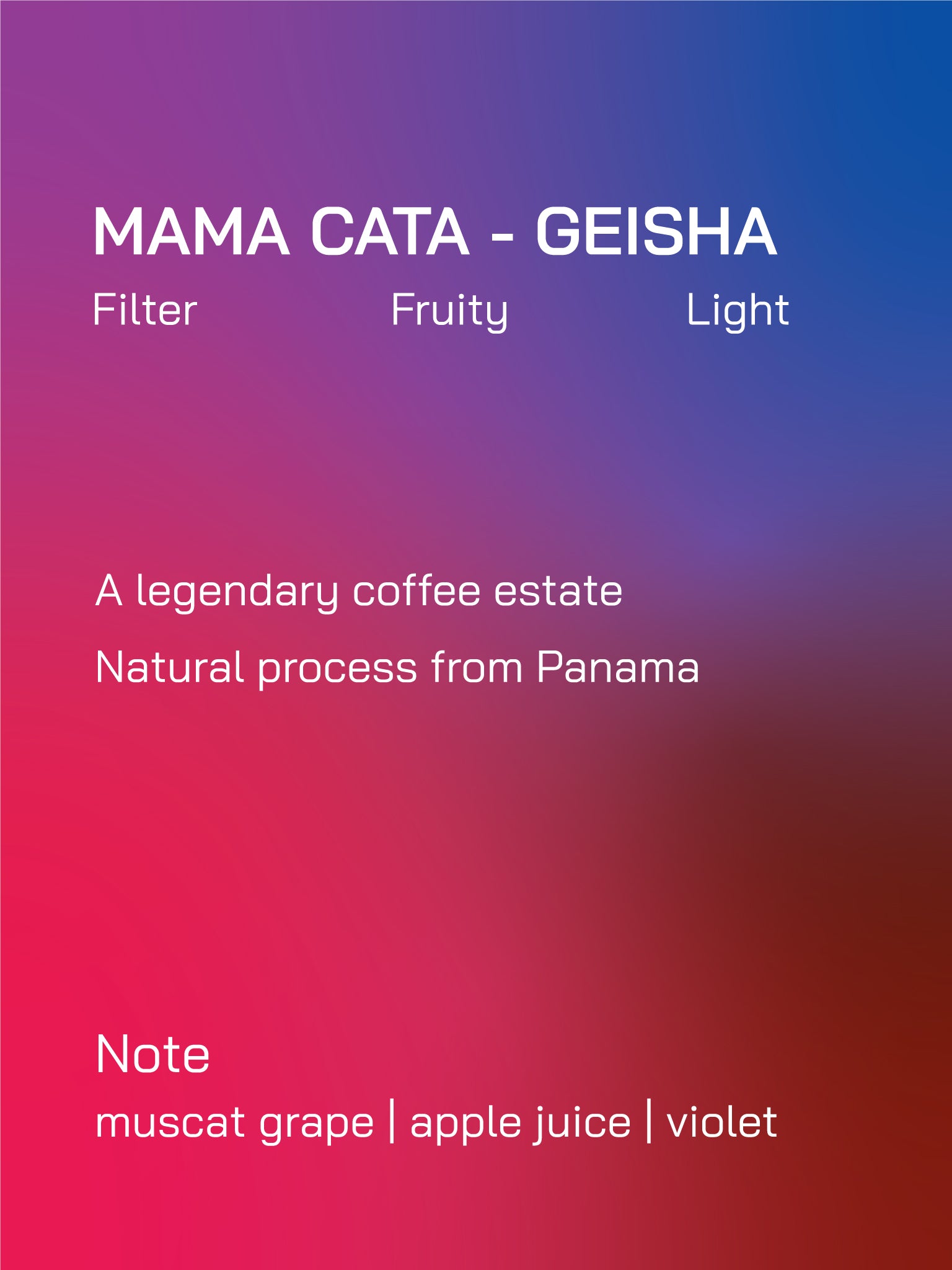Filter | Panama | Mama Cata | Natural Process | Light